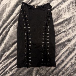 Black Stretch Pencil skirt